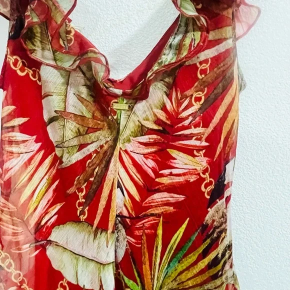 Guess Red Floral Maxi Dress - Picture 8 of 10